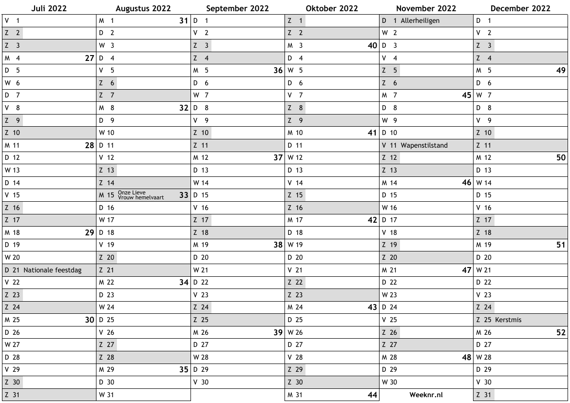 kalender-2022-tweede-semester